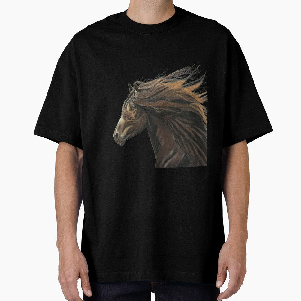 Born to ride Beautiful Horse art blue background - Equestrian born to ride art - horse lover by IslesArt