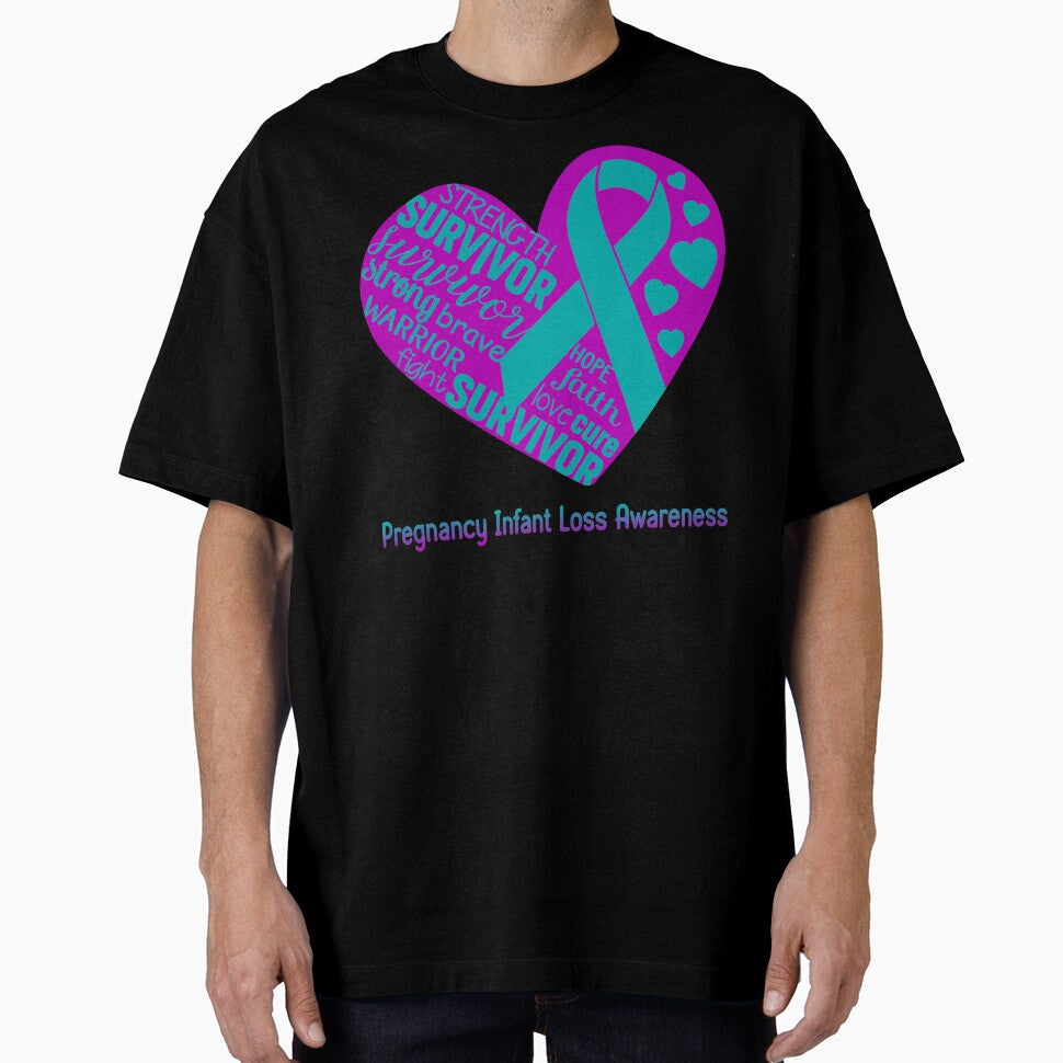 Pregnancy Infant Loss Heart Support Pregnancy Infant Loss Warrior Fighting by GennieShop