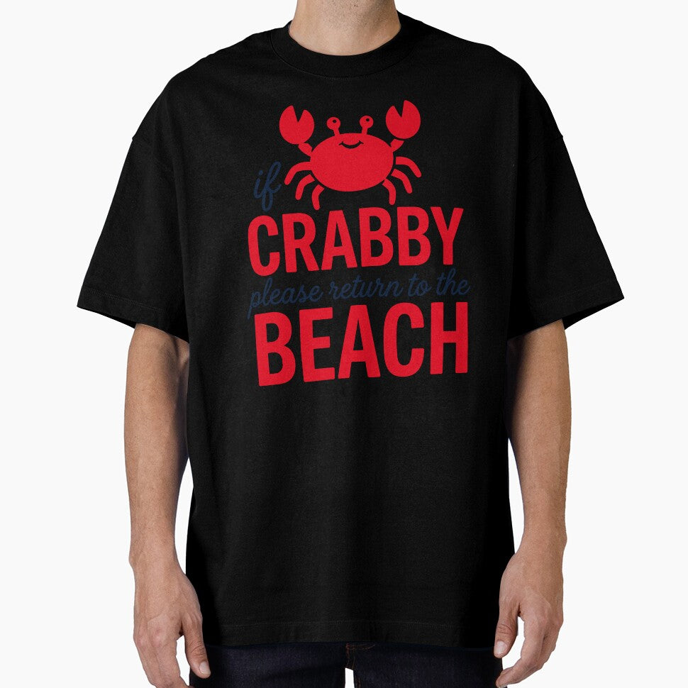 Cute Crabby Beach Quote Summer Vacation Gift by KroghDs
