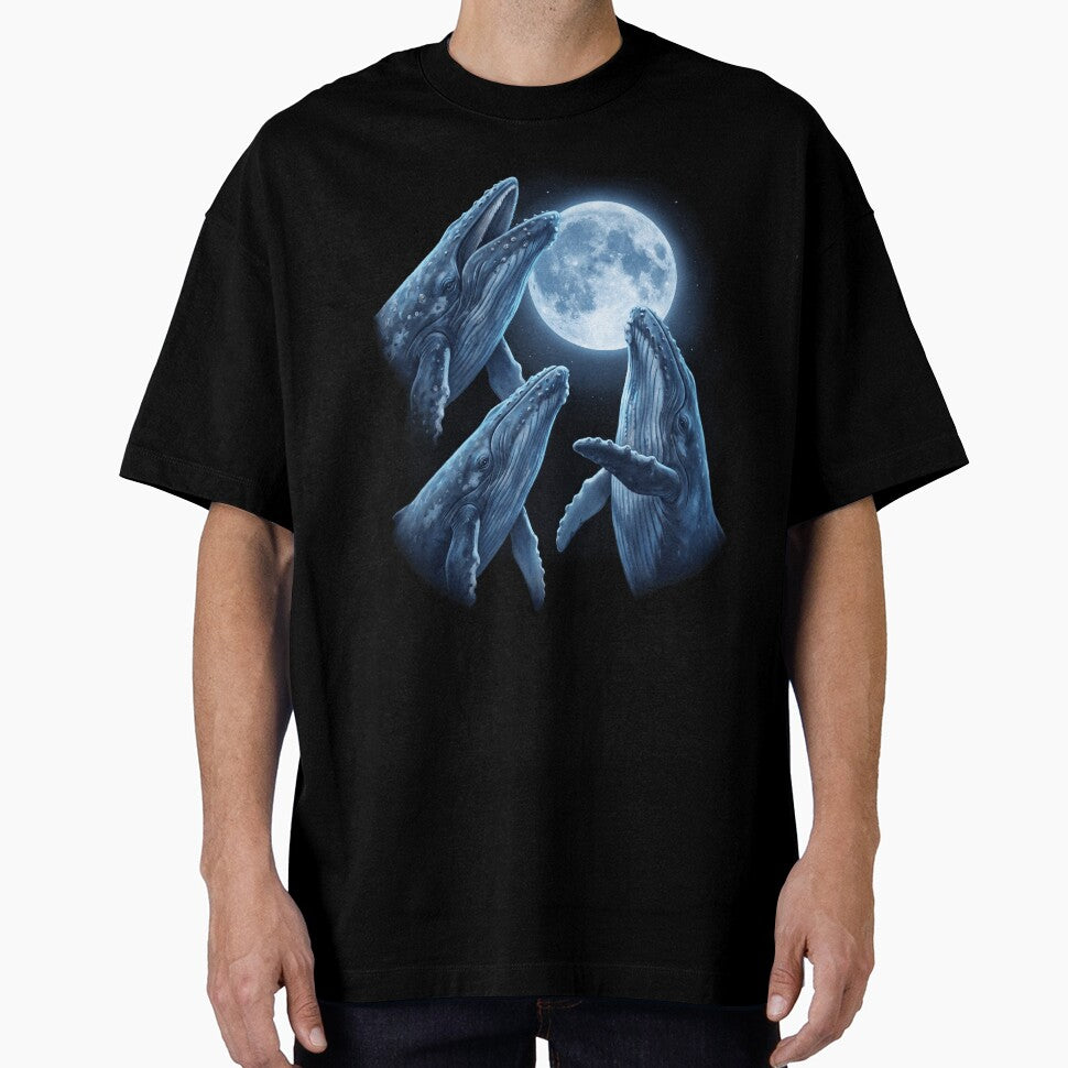 Whale Howling Moon Art Animal Lover by TerryConnells