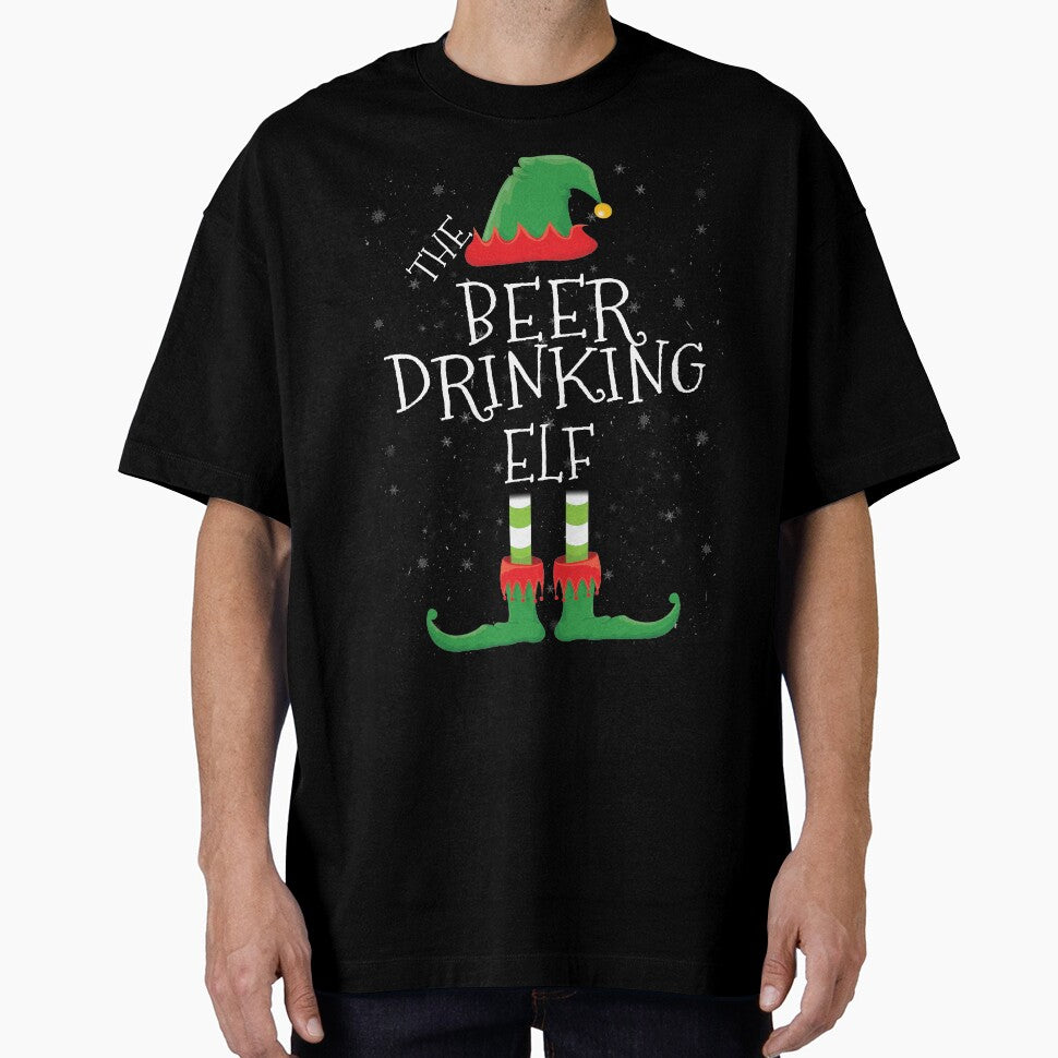 Beer Drinking Elf Family Matching Christmas Group Funny Gift by DavisHasari