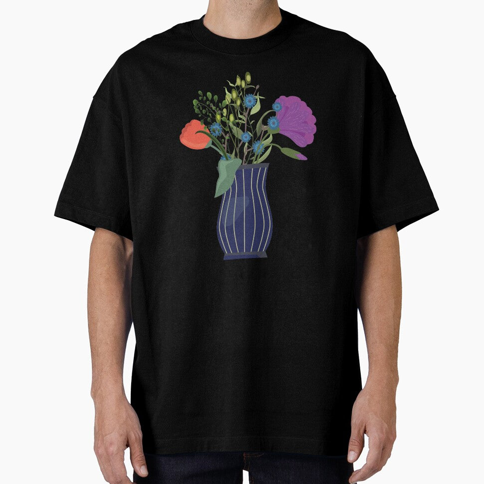 Vase with flowers and leaves (2) by Doucheka