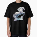 Elegant white horse by Newtaste-Store