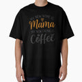 My New Name Is Mama My New Drink Is Coffee Tee | Cozy Mama Script Typography Gift | New Mom Life Shirt by Khokha80