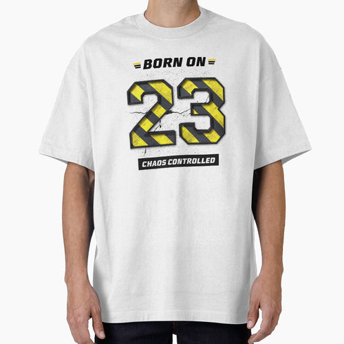 23rd Birthday Shirt – Chaos Controlled, Born in 23, Controlled Mindset Grunge Streetwear Design by amareshdas008