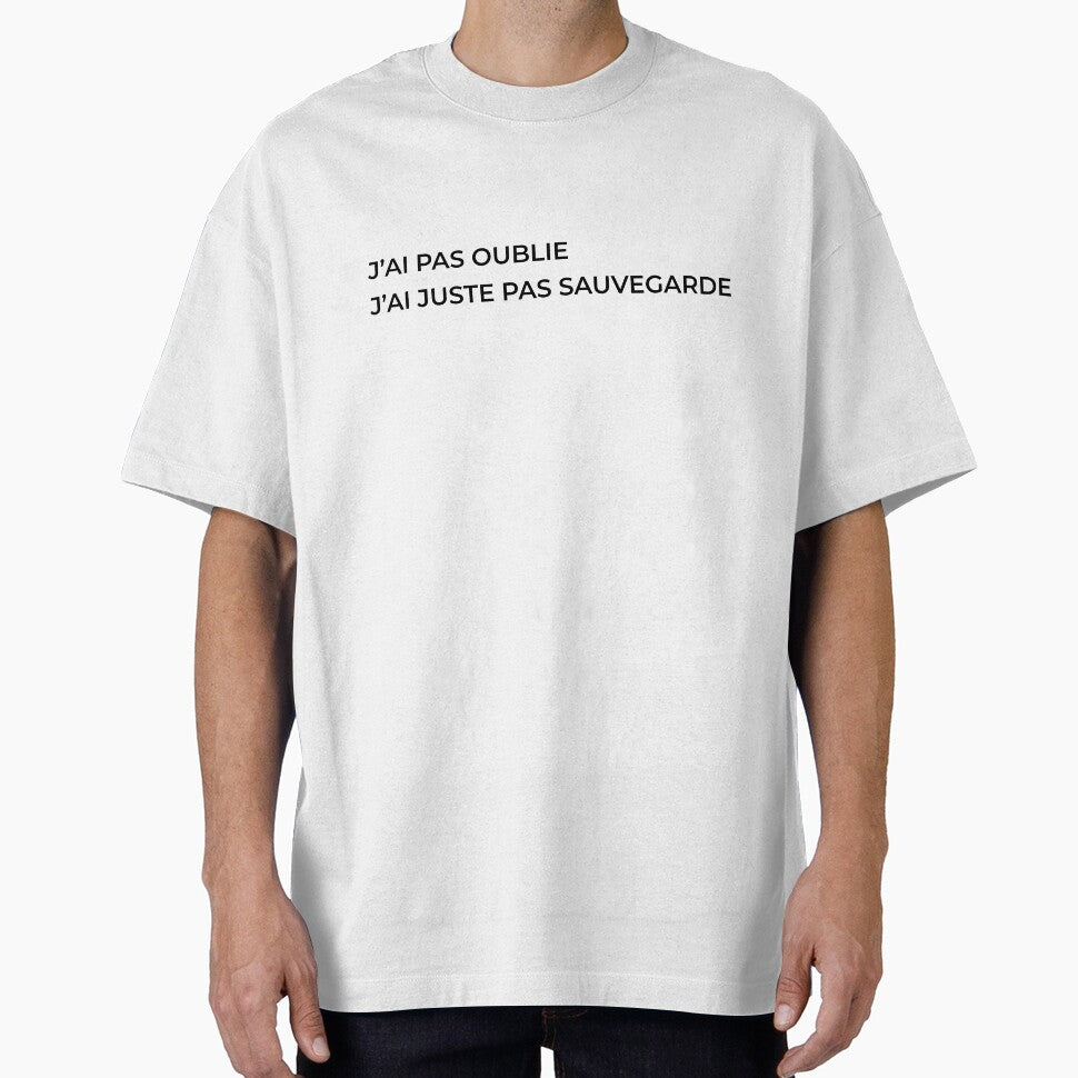 I haven't forgotten, I just didn't save it – Minimalist geek humor by JbrauShop