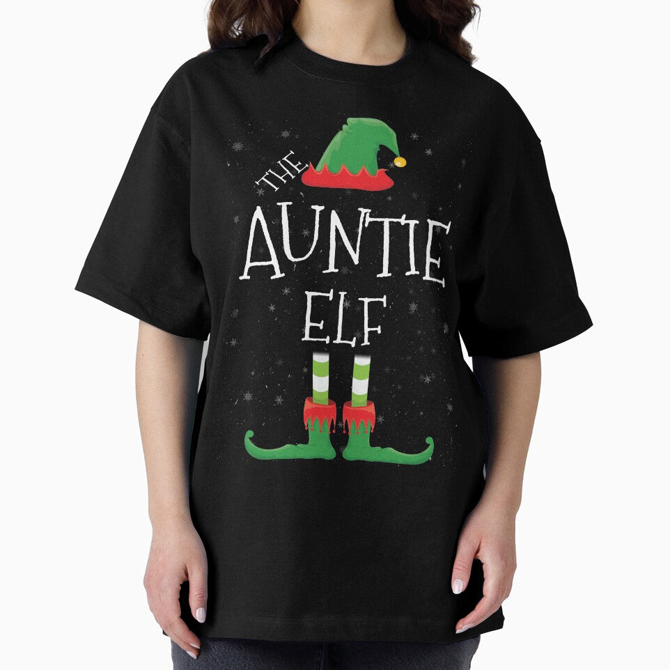 Auntie  Elf Family Matching Christmas Group Funny Gift by DavisHasari
