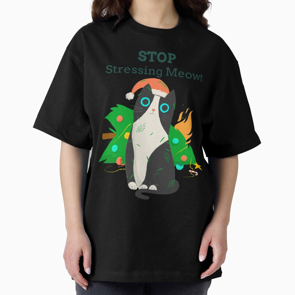 TRLT Christmas Stressed Cat by trtlpod
