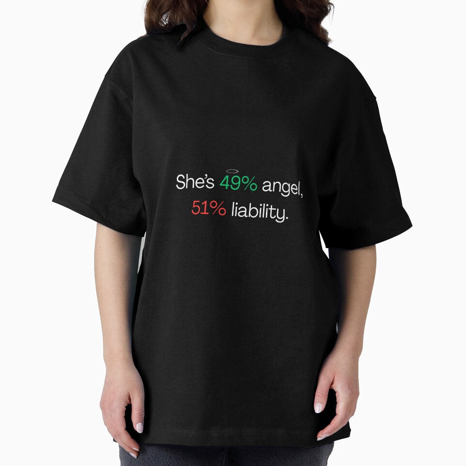 She' s 49% angel, 51% liability - Funny sister quotes by mimiscreativity
