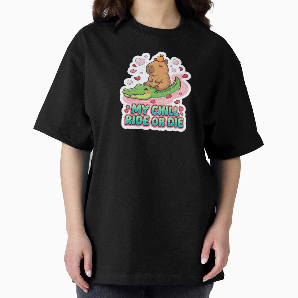 Valentine My Chill Ride or Die Cute Funny Animal Couple Sticker  Kawaii Valentine Gift by Nuist25