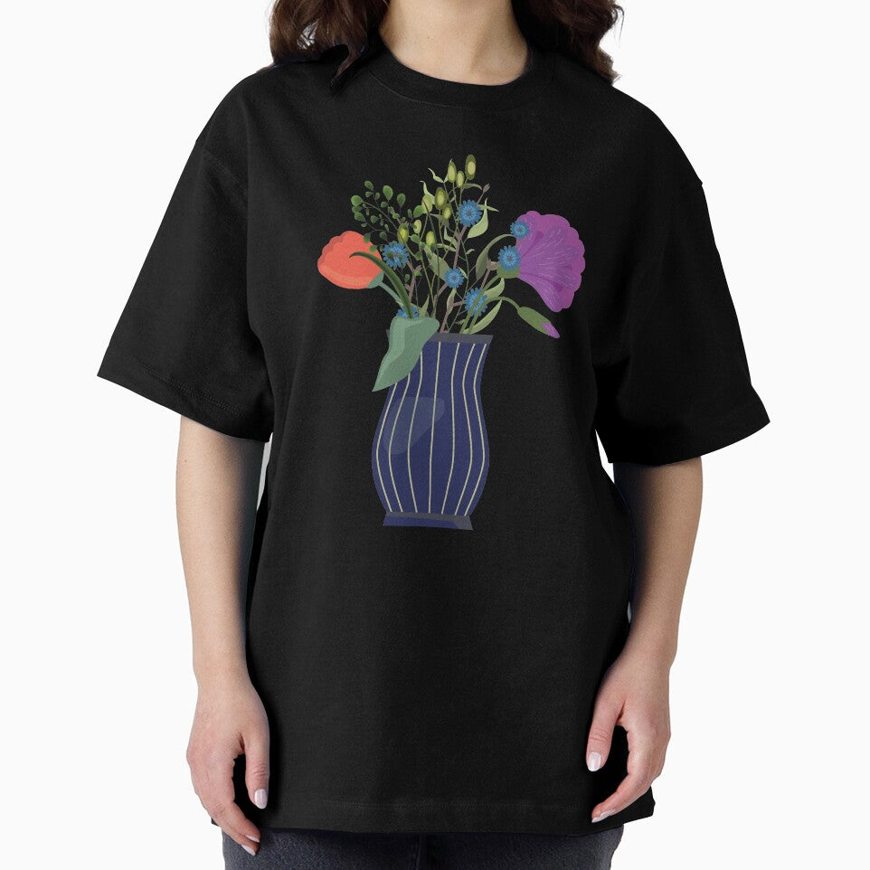 Vase with flowers and leaves (2) by Doucheka