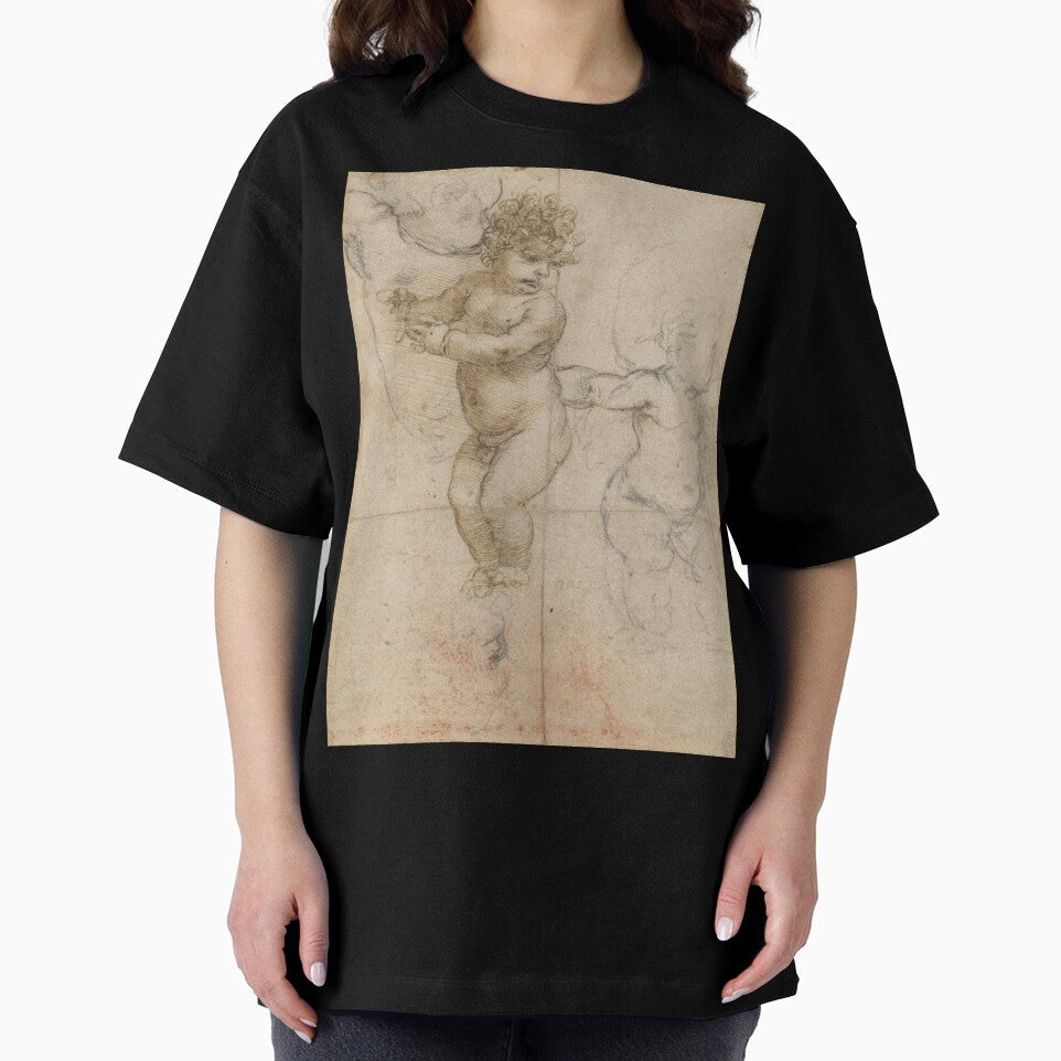 Studies of an Infant by Leonardo da Vinci: Renaissance Putto Drawing Fine Art Print by artofuniverse