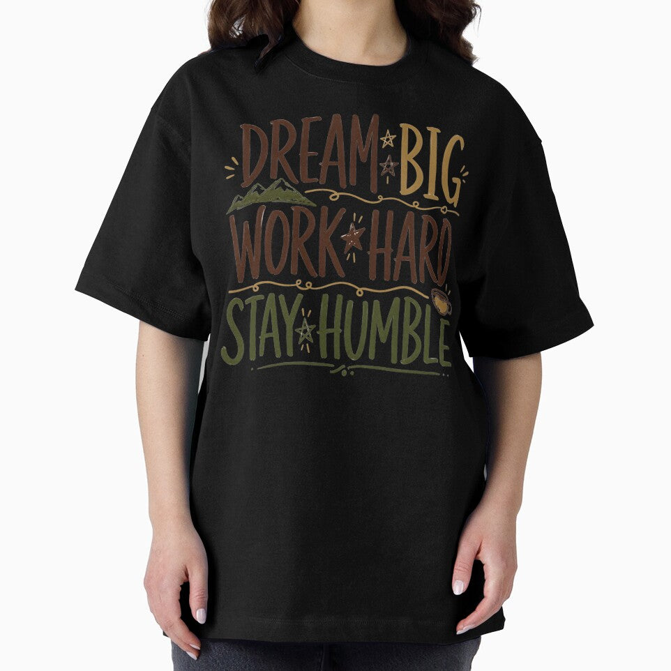 Dream Big Work Hard Stay Humble Typography by AnnDesignStudio