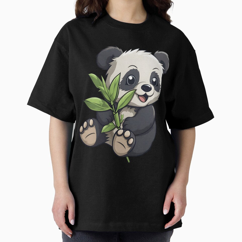 Cute panda - Baby panda - Bamboo leafs - Sweet panda - Happy bear cub sticker by StickerForDays