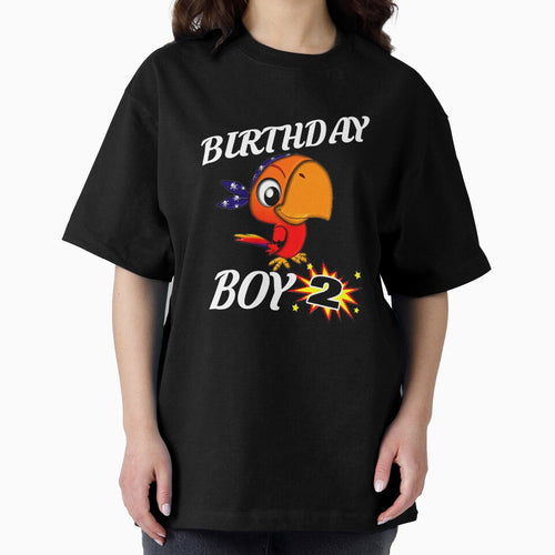 2 Years Old Birthday ShirtParrot GifDesign by drwigglebutts