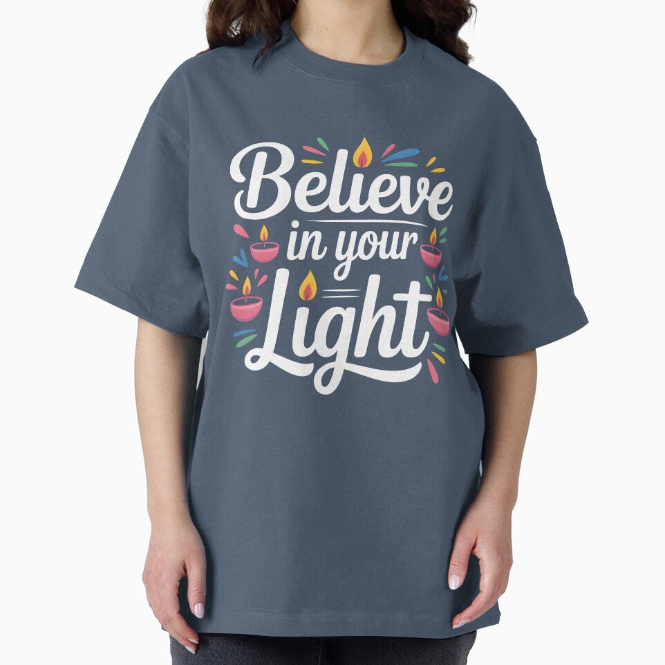 Believe in Your Light – Inspirational Diwali Diya Design by Jollys-ArtShop