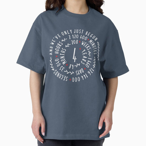 4 Years Linen Wedding Anniversary Tee Cute Gift For Couples by MemWear