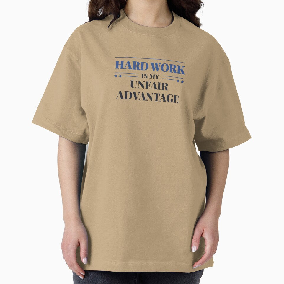 Hard work is my unfair advantage - Dark typography by Revextyr