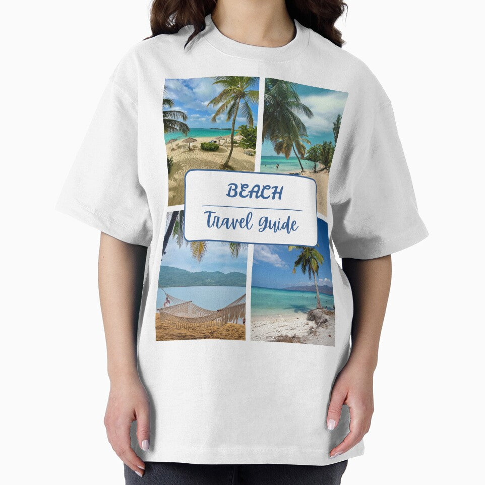 Beach Travel Guide Travel Poster by TeeGeeTees