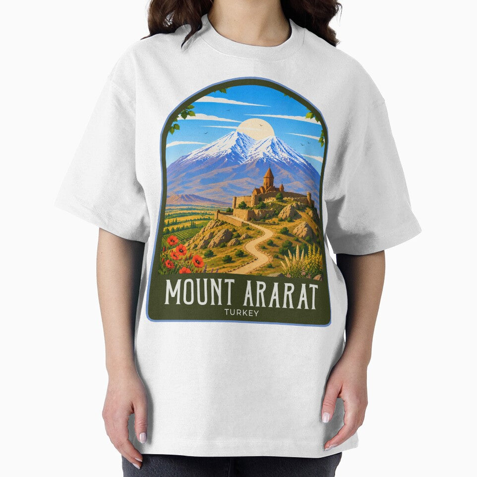 Mount Ararat Vintage Travel Illustration by HomeLivingCo