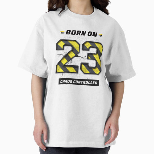 23rd Birthday Shirt – Chaos Controlled, Born in 23, Controlled Mindset Grunge Streetwear Design by amareshdas008