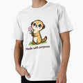 Cute Kawaii Meerkat Made With Purpose by Bright Sprout Wear