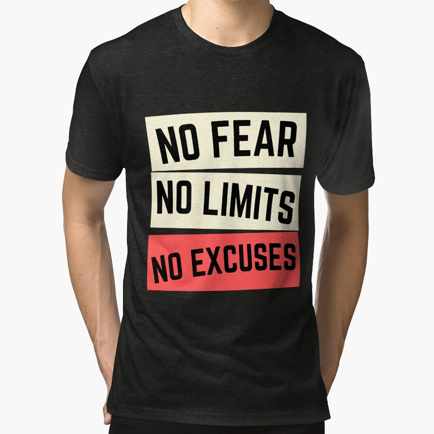 No Fear No Limits No Excuses - Motivation 1 by Gilyglo